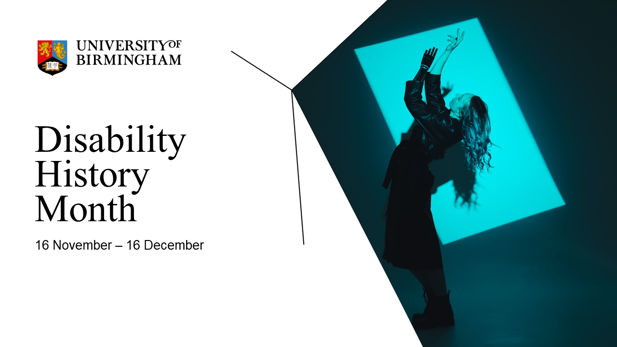 Promo graphic for disability history month